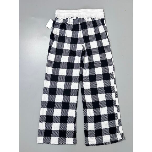 Honeydew Gingham Checkered Pajama Pants in Black White - Picture 5 of 10